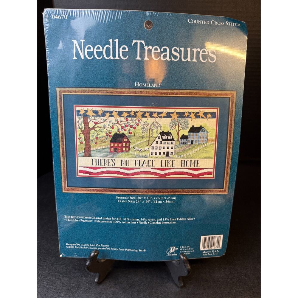 Needle Treasures Homeland Americana Counted Cross Stitch Kit 20x10” Made In USA